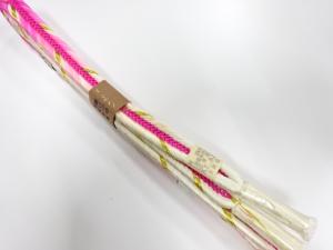 未使用品　正絹　手組帯締め